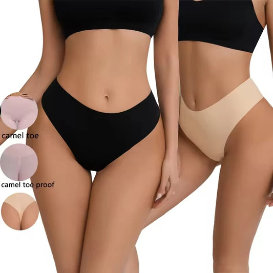 Anti-Camel Toe, Sweat-proof, Seamless High Waisted Thong